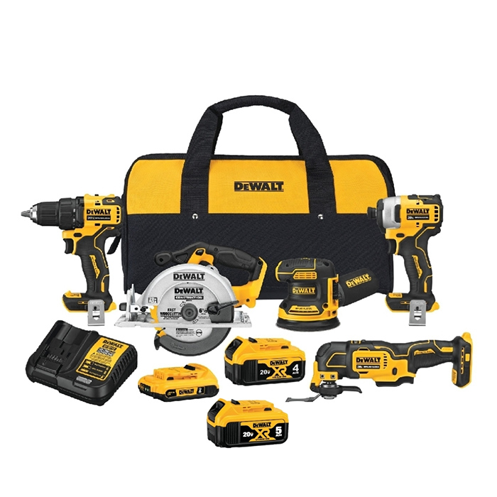 סט 5 כלים נטענים DeWALT