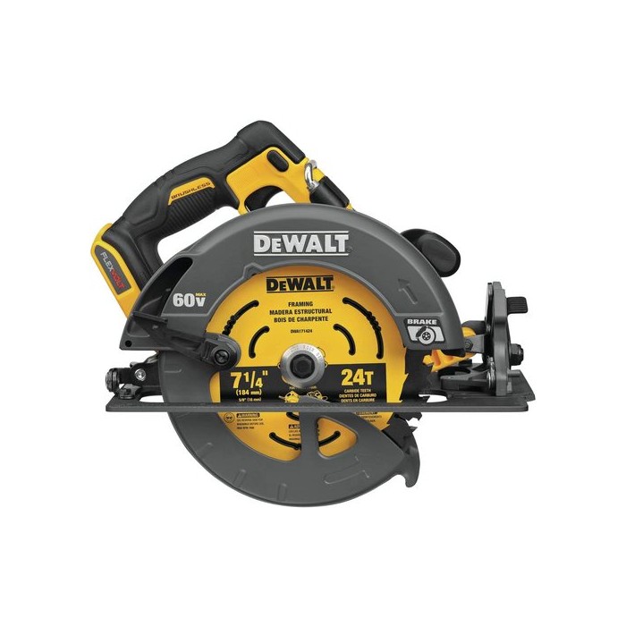 מסור עגול נטען DeWalt 60V 7.1/4 דגם DCS578 גוף