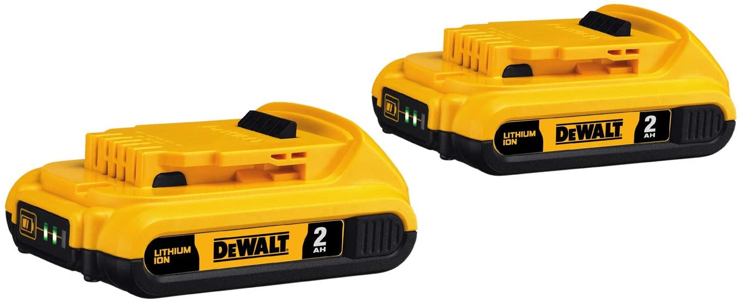 זוג סוללות 2AH אמפר 20V DeWalt