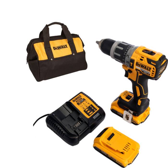 מברגה/מקדחה רוטטת 18V + שתי סוללות 2AH DEWALT DCD796D2