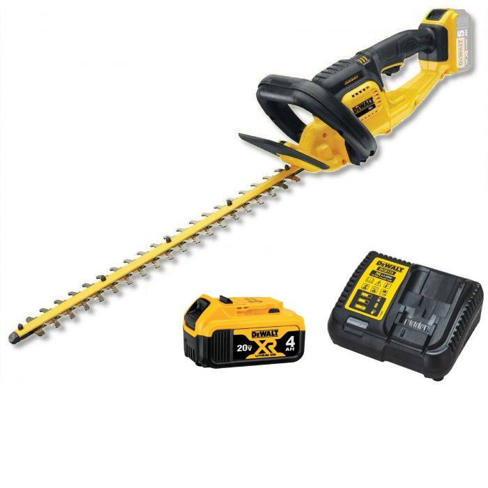 גוזם גדר נטען 18/20V דגם DCHT820B מבית DEWALT מגיע אם סוללה 4A ומטען