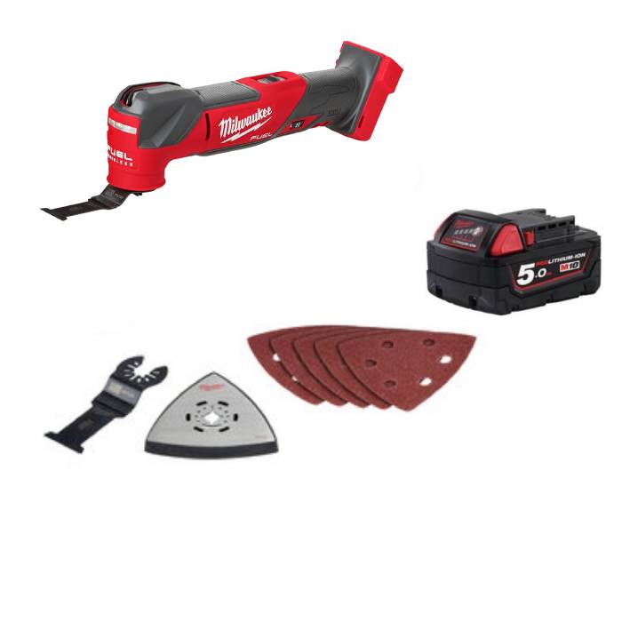 מולטיטול נטען Milwaukee 20V דגם 2836-20 עם סוללה 5A