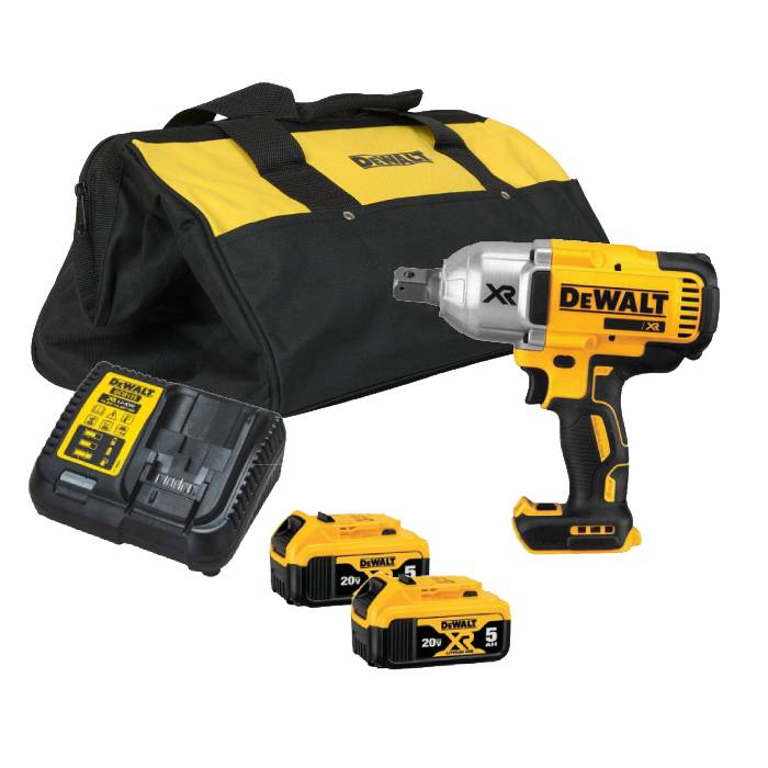 מפתח רטיטה DeWalt 18V דגם DCF897N גוף + 2 סוללות 5 אמפר + מטען ותיק