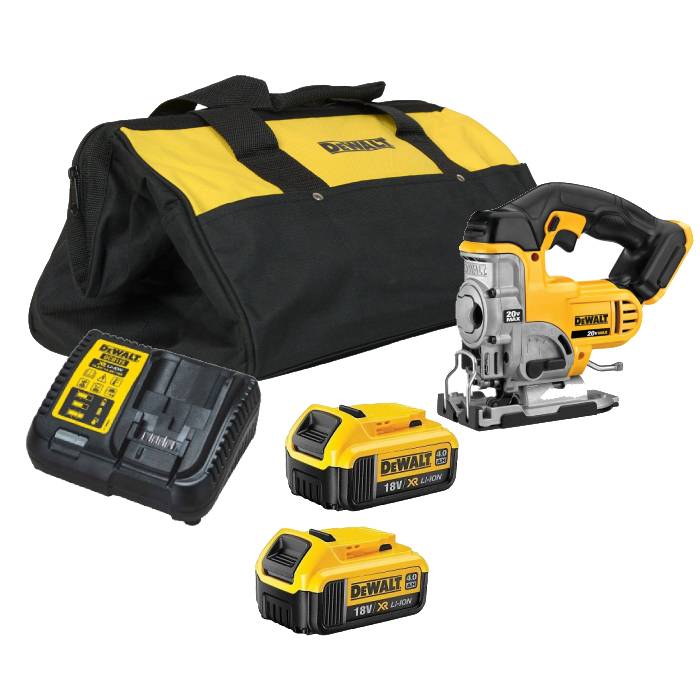 מסור אנכי DeWalt נטען 20V דגם DCS331M2 גוף + 2 סוללות 4 אמפר ומטען + תיק