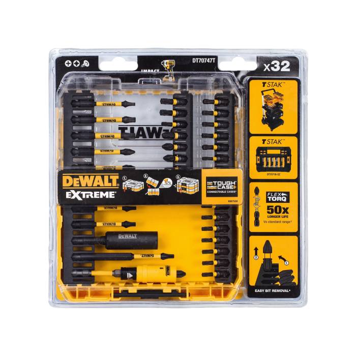 סט ביטים מיקצועי 32 יח DEWALT