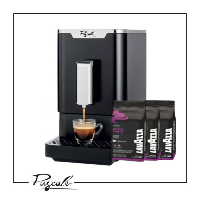 מכונת קפה אוטומטית פסקל שחור Pascale Coffee & Tea black  עם 3 ק