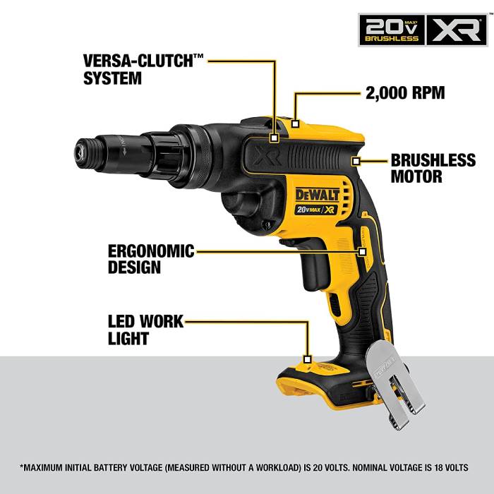 מברגת איסכורית 18V DEWALT DCF622N גוף