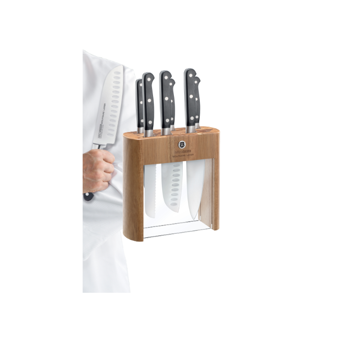 סט 7 חלקים 6 סכינים + מעמד וולפגאנג לוגר - arcosteel