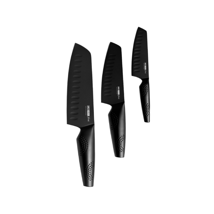 סט 3 סכינים סנטוקו מסדרת אדוני - arcosteel