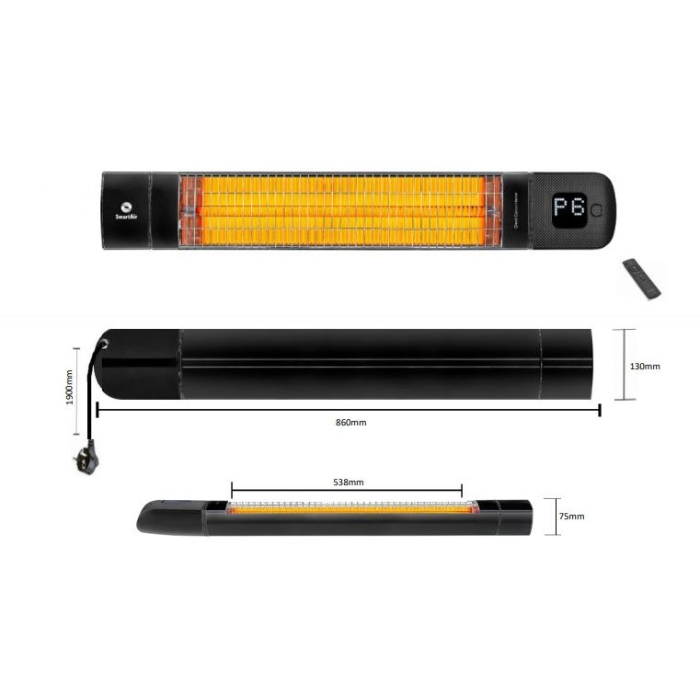 תנור חימום אינפרא אדום SmartAir - 2500W