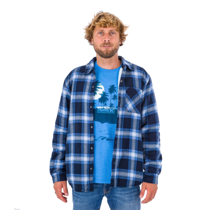 חולצת פלנל גברים hurley - Shirt flannel men - Portland sherpa lined