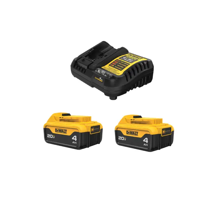 זוג סוללות  DCB204 ומטען DCB1104 מבית Dewalt
