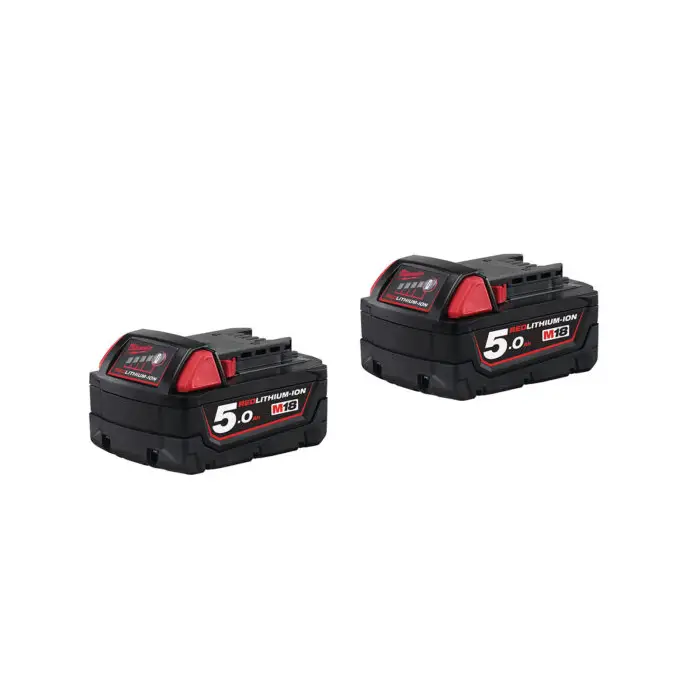 זוג סוללות 18V 5A Milwaukee